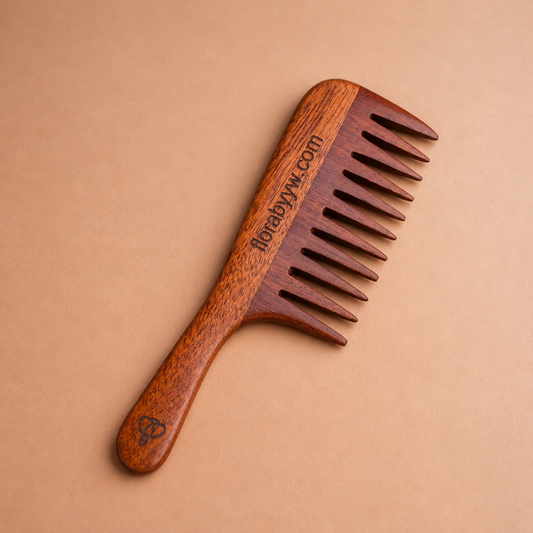 Premium Wide-Tooth Wooden Comb